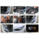 2 Stück 45 cm DC12 V 5 W ultradünne wasserdichte Auto-Auto-Doppelfarben-Blinker/Lauflichter SMD-2835 LED-Lampen (Blinker: gelbes Licht; Lauflichter: blaues Licht), 45cm Turn Lights: Yellow Light; Running Lights: White Light... – Bild 8