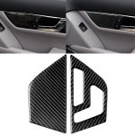 2 PCS Car Carbon Fiber Sitzverstellung für den linken Antriebssitz Dekorativer Aufkleber für Mercedes-Benz W204 2007-2013