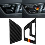 2 PCS Deutsche Flagge Auto Kohlefaser Sitzverstellung rechts, dekorativer Aufkleber für Mercedes-Benz W204 2007-2013