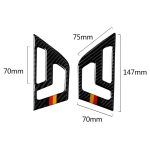 2 PCS Deutsche Flagge Auto Carbonfaser Sitzverstellplatte Dekorativer Aufkleber für Mercedes-Benz W204 2007-2013 – Bild 2