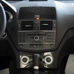 Auto Deutsche Flagge Carbonfaser Konsole Navigation Panel Dekorativer Aufkleber für Mercedes-Benz W204 C Klasse 2007-2010 – Bild 6