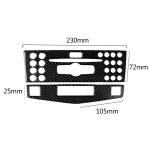 Auto Carbon Fiber Center Console Panel Dekorativer Aufkleber für Mercedes-Benz W204 C Klasse 2007-2010 – Bild 5