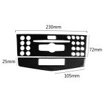 Auto Carbon Fiber Center Console Panel Dekorativer Aufkleber für Mercedes-Benz W204 C Klasse 2007-2010 – Bild 5