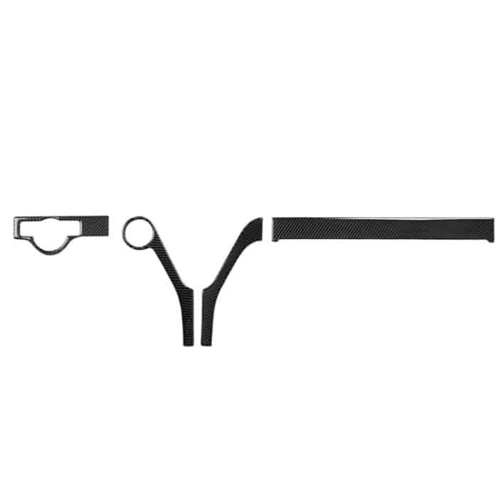 3 PCS Car Carbon Fiber Scheinwerfer Rahmen Dekorativer Aufkleber für Mercedes-Benz W204 C Klasse 2007-2010, Linkslenker – Bild 2