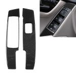 2 PCS Car Carbon Fiber Window Lift Panel Dekorativer Aufkleber für Mercedes-Benz W204 C Klasse 2007-2013, Linkslenker