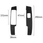 2 PCS Car Carbon Fiber Window Lift Panel Dekorativer Aufkleber für Mercedes-Benz W204 C Klasse 2007-2013, Linkslenker – Bild 2