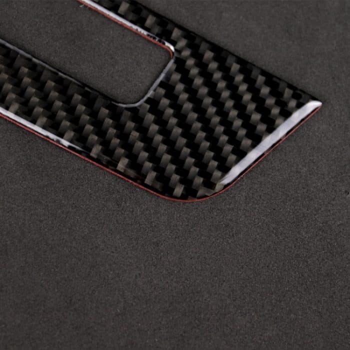 Auto Carbon Fiber Central Control CD Panel Dekorativer Aufkleber für Mercedes-Benz W204 2011-2013 7-Tasten – Bild 4