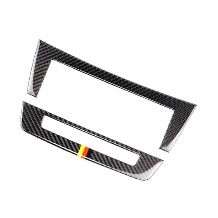 Auto Deutsche Flagge Kohlefaser Zentralsteuerung CD-Panel Dekorativer Aufkleber für Mercedes-Benz W204 2011-2013 7-Tasten – Bild 2
