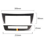 Auto Deutsche Flagge Kohlefaser Zentralsteuerung CD-Panel Dekorativer Aufkleber für Mercedes-Benz W204 2011-2013 7-Tasten – Bild 3