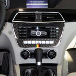 Auto Deutsche Flagge Kohlefaser Zentralsteuerung CD-Panel Dekorativer Aufkleber für Mercedes-Benz W204 2011-2013 7-Tasten – Bild 6