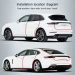 Universelle Autotür Unsichtbare Antikollisions-Streifenschutzgitter Verkleidungen Klebeband, Größe: 7 cm x 5 m – Bild 5