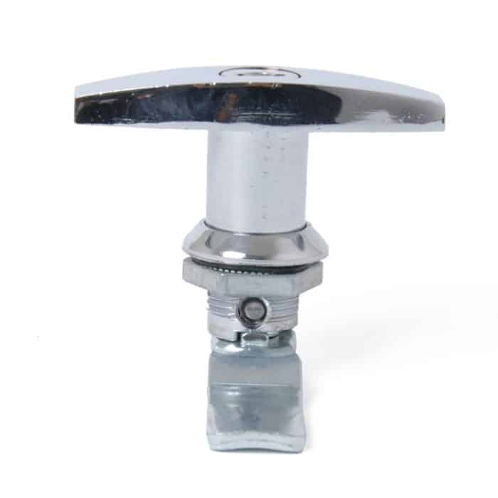 T-förmiger Griff, Paddel-Eingangstürverriegelung und Schlüssel, Werkzeugkastenschloss für Anhänger/Yacht/LKW, T Shape Handle (Silver) – Bild 2