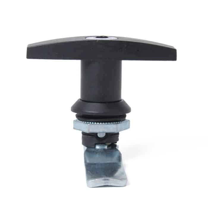 T-förmiger Griff, Paddel-Eingangstürverriegelung und Schlüssel, Werkzeugkastenschloss für Anhänger/Yacht/LKW, T Shape Handle (Black) – Bild 2