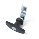 T-förmiger Griff, Paddel-Eingangstürverriegelung und Schlüssel, Werkzeugkastenschloss für Anhänger/Yacht/LKW, T Shape Handle (Black) – Bild 3