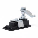 Einstellbare schwarze Paddel-Eingangstürverriegelung und Schlüssel Werkzeugkastenschloss für Anhänger / Yacht / LKW – Bild 3