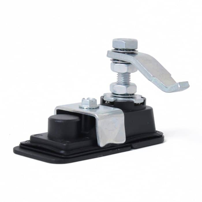 Einstellbare schwarze Paddel-Eingangstürverriegelung und Schlüssel Werkzeugkastenschloss für Anhänger / Yacht / LKW – Bild 3