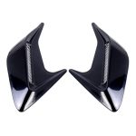 2 Stück dekorative Kunststoff-Luftstrom-Einlass-Turbo-Motorhauben-Seitenlüftungsgitter-Abdeckung mit selbstklebendem Aufkleber