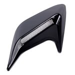 2 Stück dekorative Kunststoff-Luftstrom-Einlass-Turbo-Motorhauben-Seitenlüftungsgitter-Abdeckung mit selbstklebendem Aufkleber – Bild 3