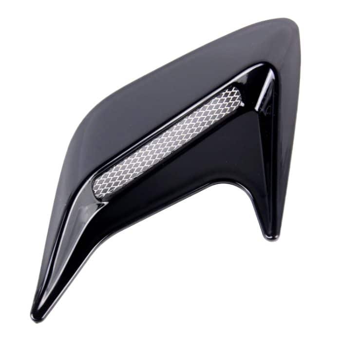 2 Stück dekorative Kunststoff-Luftstrom-Einlass-Turbo-Motorhauben-Seitenlüftungsgitter-Abdeckung mit selbstklebendem Aufkleber – Bild 3