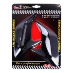 2 Stück dekorative Kunststoff-Luftstrom-Einlass-Turbo-Motorhauben-Seitenlüftungsgitter-Abdeckung mit selbstklebendem Aufkleber – Bild 6