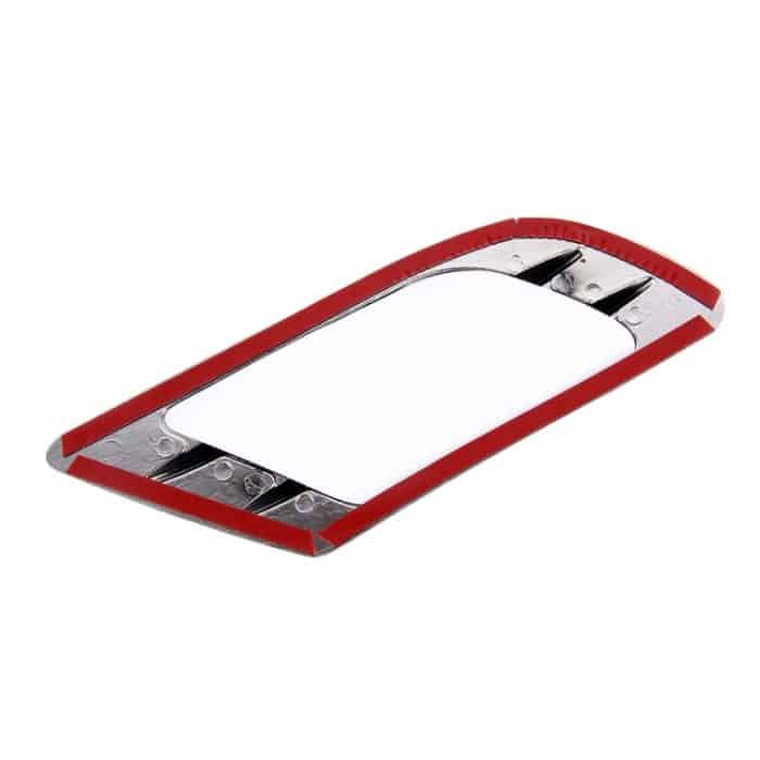 2 Stück dekorative Luftstrom-Einlass-Turbo-Motorhauben-Seitengitter-Abdeckung aus Kunststoff im Euro-Stil mit selbstklebendem Aufkleber – Bild 4