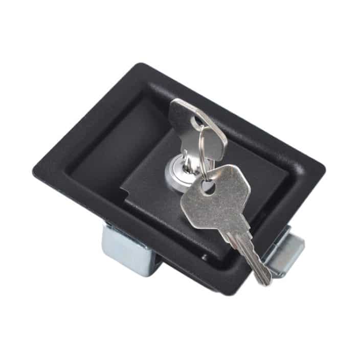 Black Paddle Entry Door Latch & Keys Werkzeugkasten für Anhänger / Yacht / LKW – Bild 2