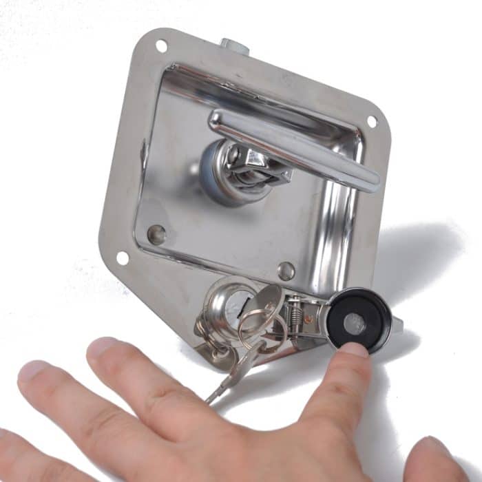 Klappbarer T-Griffschloss Edelstahl-Unterputz-Werkzeugkasten für Anhänger / Yacht / LKW – Bild 5