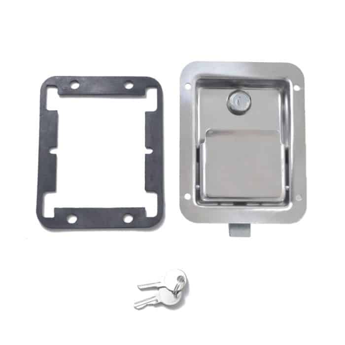 Edelstahl-Werkzeugkasten Lock Paddle Latch & Keys für Anhänger / Yacht / LKW – Bild 1