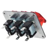 Jtron DV 12V Carbon Fiber Surface Panel Auto-Kippschalter mit roter LED-Anzeige – Bild 5