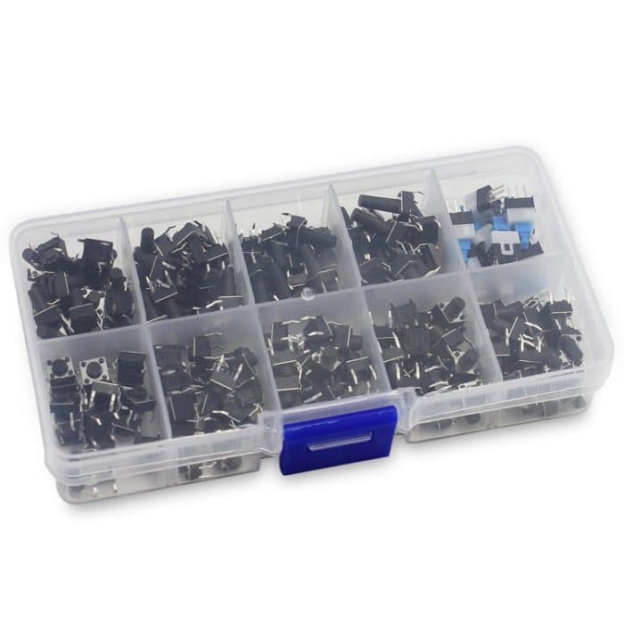 180 PCS Tactile Push Button Switch Kit Mikroschalter – Bild 4