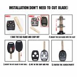 Ersatz-Autoschlüsseletui ohne Embryo für HONDA 3 + 1-Tasten-Autoschlüssel ohne Batterie – Bild 6