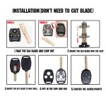 Ersatz-Autoschlüsseletui ohne Embryo für HONDA 2 + 1-Tasten-Autoschlüssel ohne Batterie – Bild 6