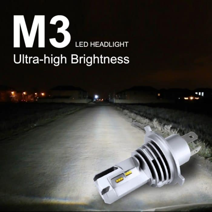2 PCS M3 H4 DC9-32V / 17W / 6500K / 2000LM IP68 Auto-LED-Scheinwerferlampen, H4 – Bild 4