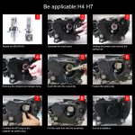 2 PCS M3 H4 DC9-32V / 17W / 6500K / 2000LM IP68 Auto-LED-Scheinwerferlampen, H4 – Bild 10