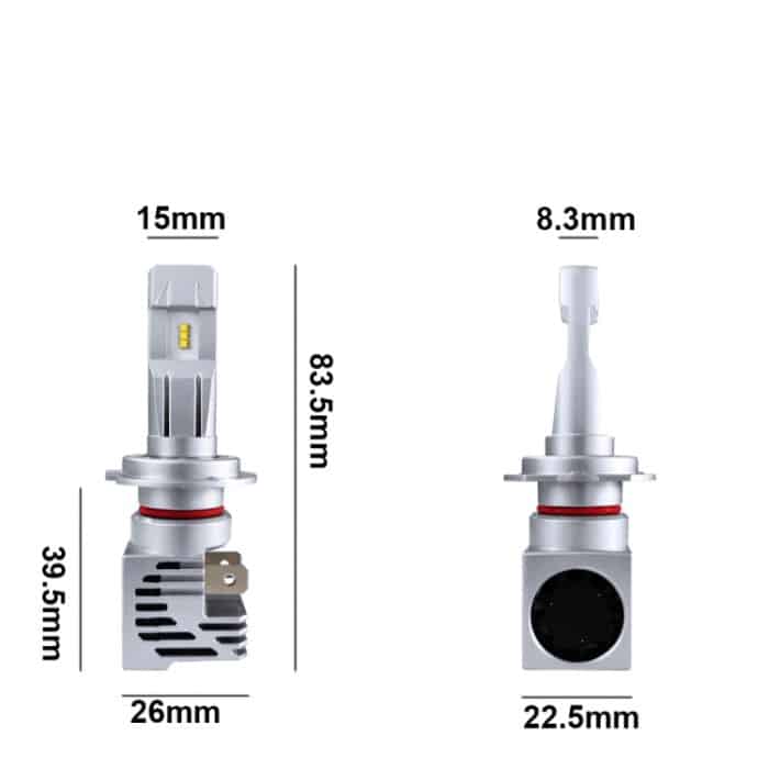 2 PCS M3 H7 DC9-32V / 17W / 6500K / 2000LM IP68 Auto-LED-Scheinwerferlampen, H7 – Bild 3
