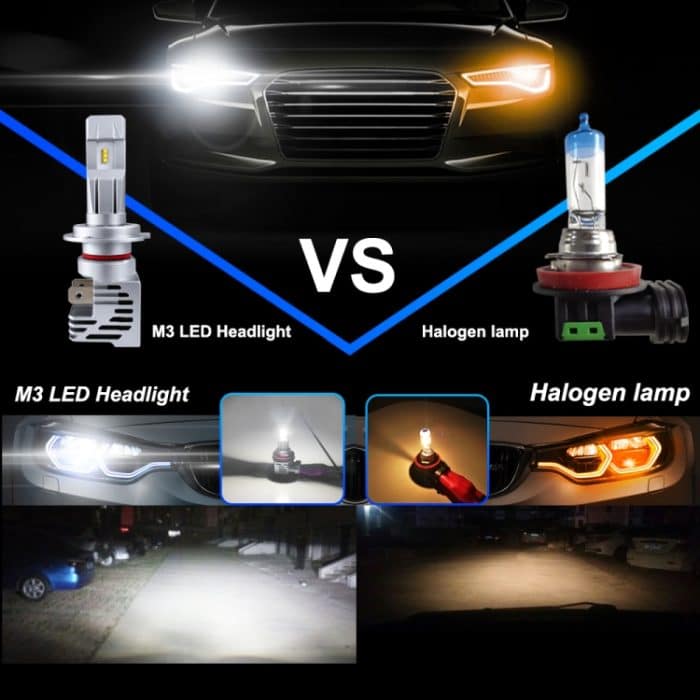 2 PCS M3 H7 DC9-32V / 17W / 6500K / 2000LM IP68 Auto-LED-Scheinwerferlampen, H7 – Bild 8