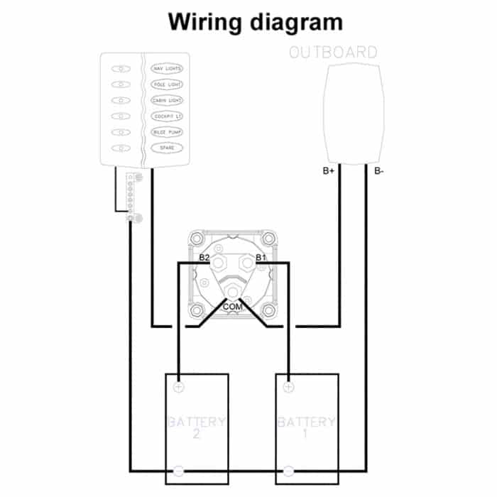 Auto Auto RV Marine Boot Batterie 3-stufige Stromverteilung Wahlschalter Isolator Drehschalter abschneiden – Bild 6