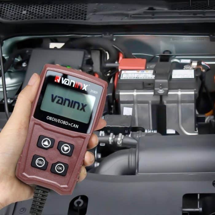 Vaninx IN101 Automotive Scanner Auto OBDII / EOBD + Dose Batterie Motor Fehlerdiagnosewerkzeug Batteriedetektor – Bild 1