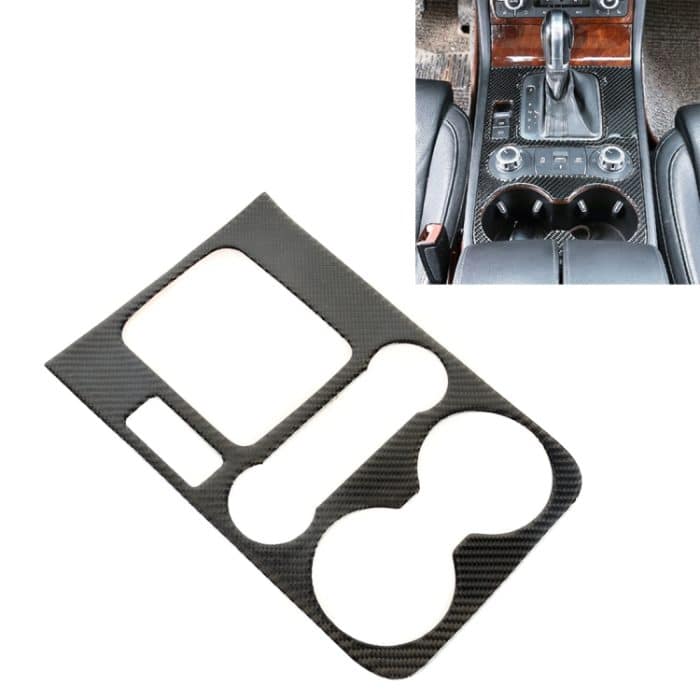 Car Carbon Fiber Gearshift Panel Frame Dekorativer Aufkleber für Volkswagen Touareg – Bild 1