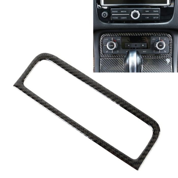 CRP0355.jpg Auto Carbon Fiber Klimaanlage Panel Aufkleber für Volkswagen Touareg – Bild 1
