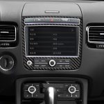 Auto Carbon Fiber Navigation Panel Dekorativer Aufkleber für Volkswagen Touareg – Bild 6