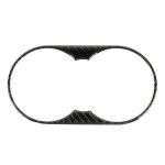 Auto Kohlefaser hintere Armlehne Wasserbecherhalter Panel dekorative Aufkleber für Volkswagen Touareg – Bild 2