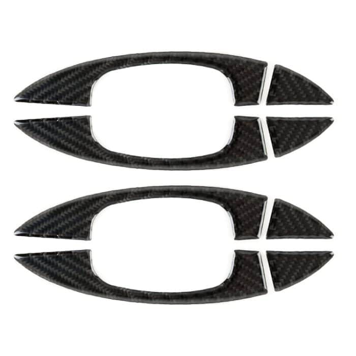 8 PCS Car Carbon Fiber Tür Innen- und Außengriffverkleidung Dekorativer Aufkleber für Volkswagen Touareg – Bild 2