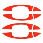 8 PCS Car Carbon Fiber Tür Innen- und Außengriffverkleidung Dekorativer Aufkleber für Volkswagen Touareg – Bild 3