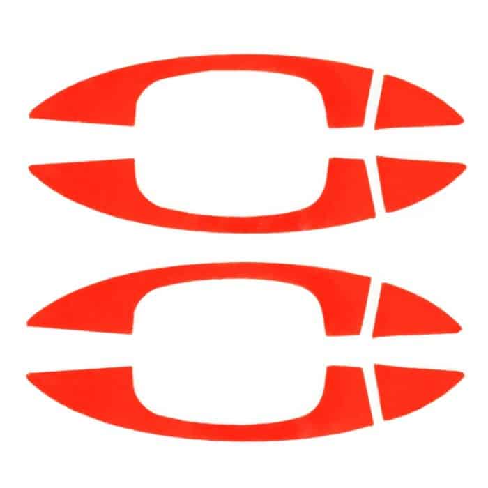 8 PCS Car Carbon Fiber Tür Innen- und Außengriffverkleidung Dekorativer Aufkleber für Volkswagen Touareg – Bild 3