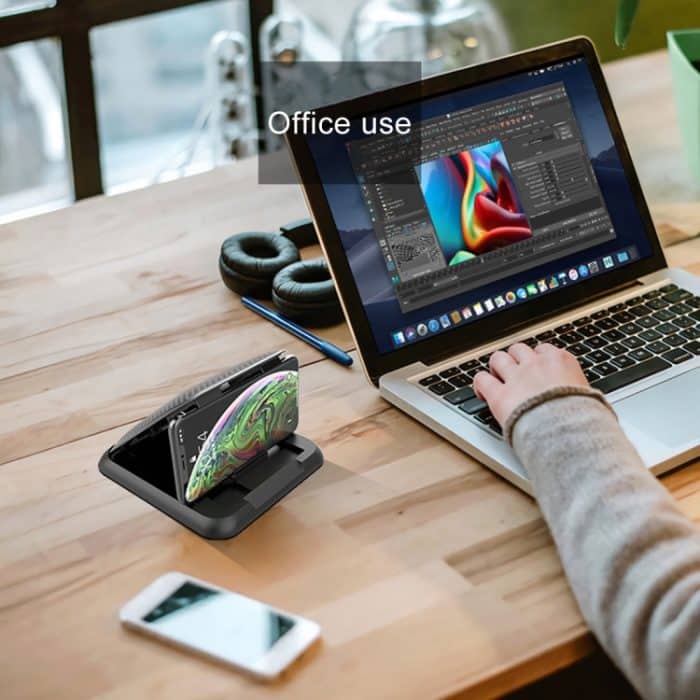 Auto Carbon Fiber Texture Silicon Handyhalter für 3,5-6,8 Zoll Handy – Bild 13