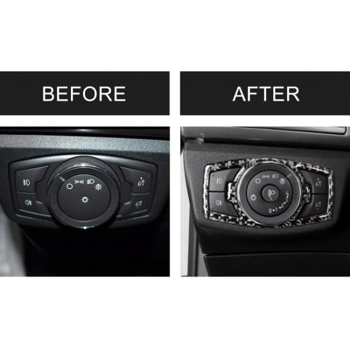 Auto Carbon Fiber Scheinwerfer Einstellrahmen Dekorative Aufkleber für Ford New Mondeo – Bild 6