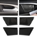 4 PCS Car Carbon Fiber Tür Innengriff Handgelenkplatte Dekorativer Aufkleber für Ford New Mondeo
