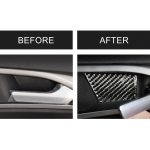 4 PCS Car Carbon Fiber Tür Innengriff Handgelenkplatte Dekorativer Aufkleber für Ford New Mondeo – Bild 6