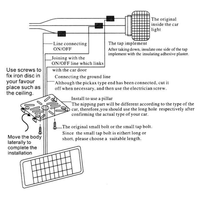 GT-699 DC12V / 2W / 6000K / 120LM SMD-3528 Innenkuppelleuchte für Autos – Bild 7